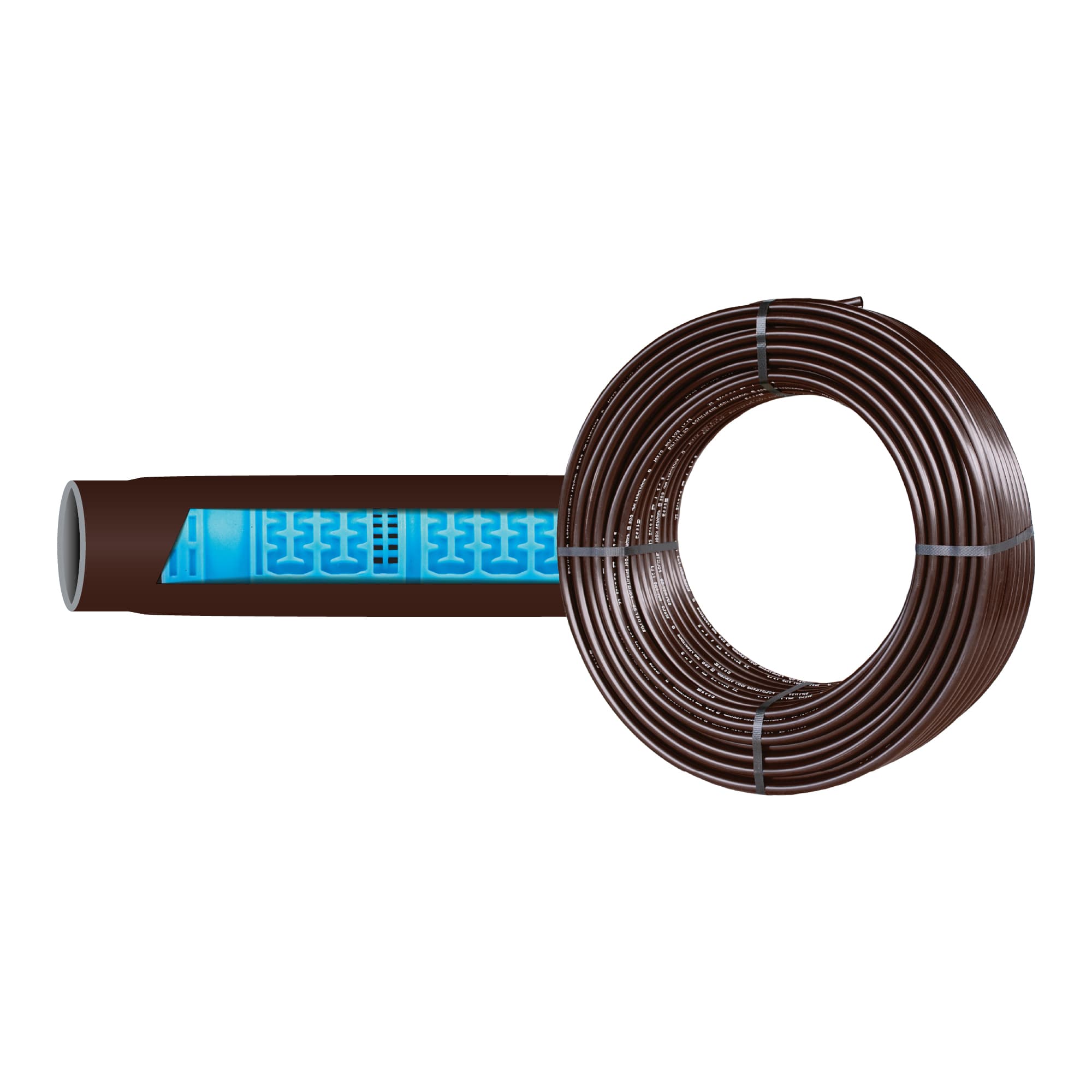 Труба для краплинного поливу Irritec Tandem Brown D16 мм, L33 см, Q2,1 л/год (25м)